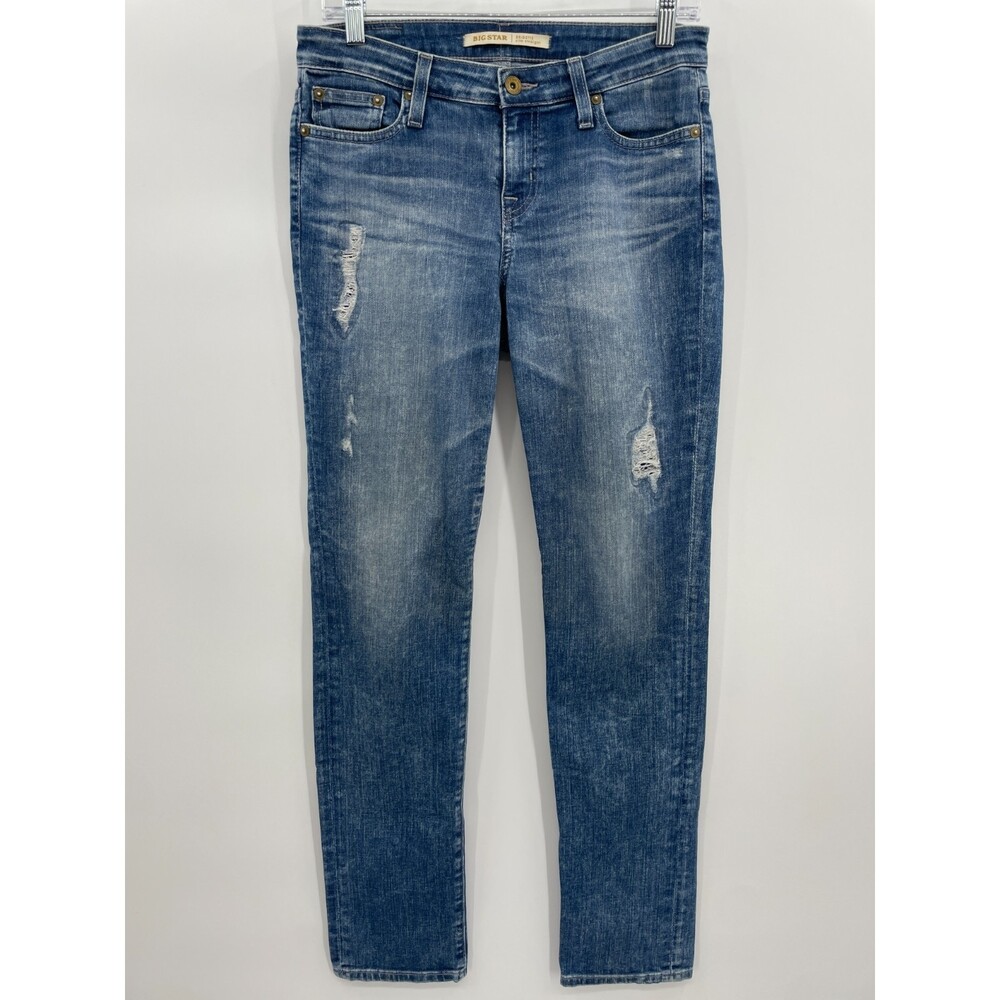 BIG STAR Brigette Slim Straight Distressed Jeans Size 28